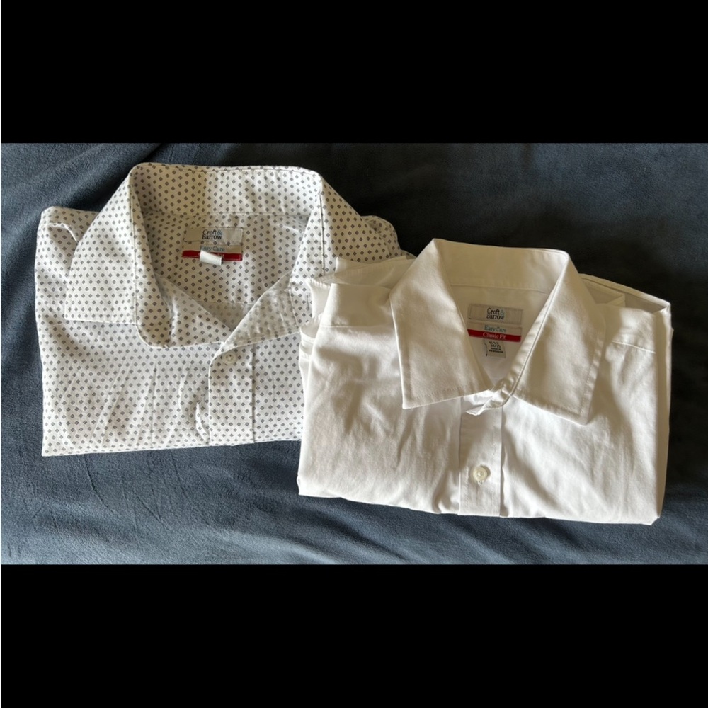 Two Croft and Barrow button down dress shirts